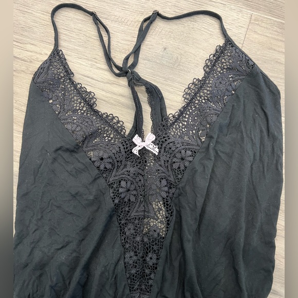 Victoria’s Secret black lace sleep romper - Picture 4 of 5